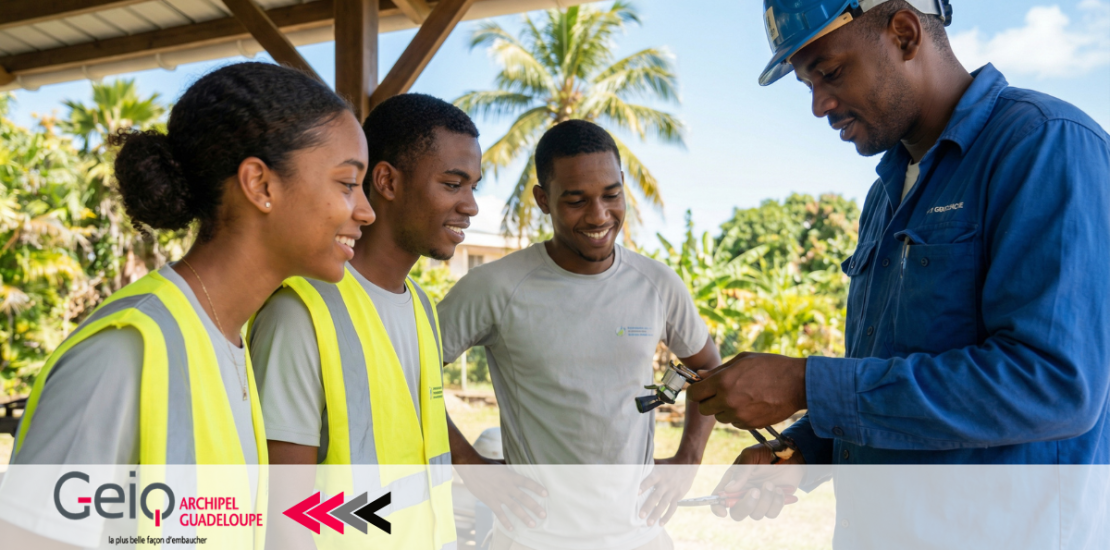 Avec le GEIQ Guadeloupe, vous n’êtes pas seul : Formation, accompagnement, expérience en entreprise.